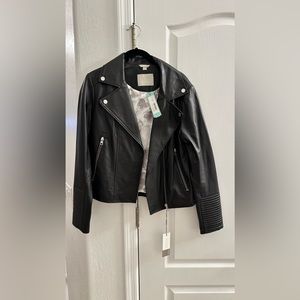 Soia & Kyo Lambskin Leather Moto Jacket